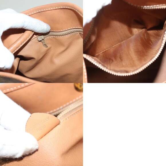 CELINE Macadam Canvas Shoulder Bag Pvc Brown Gold - Picture 12 of 12